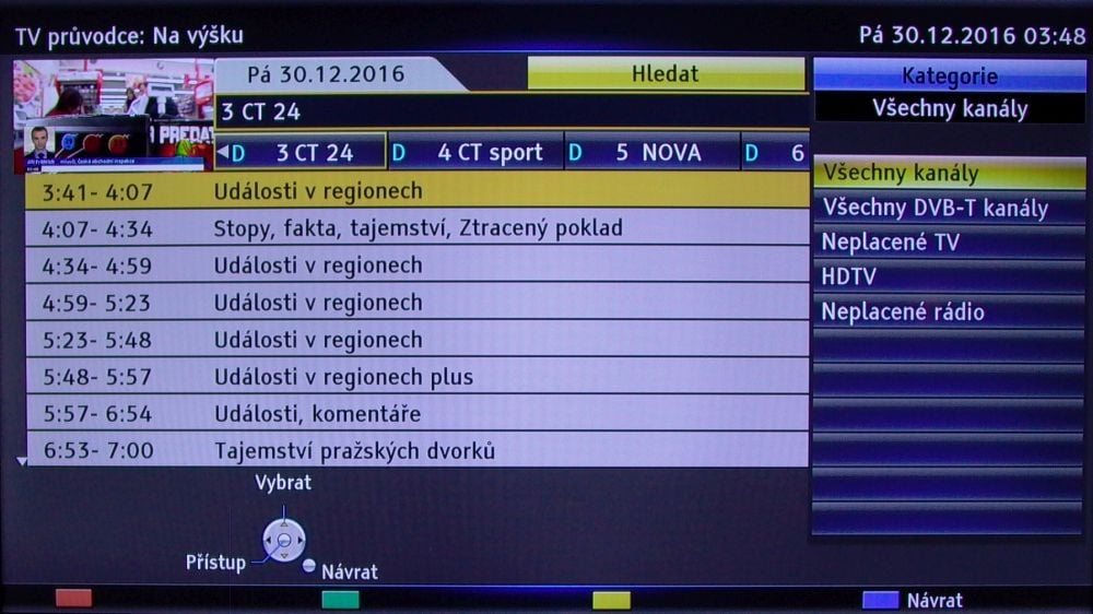 Panasonic TX-50DS630 - EPG