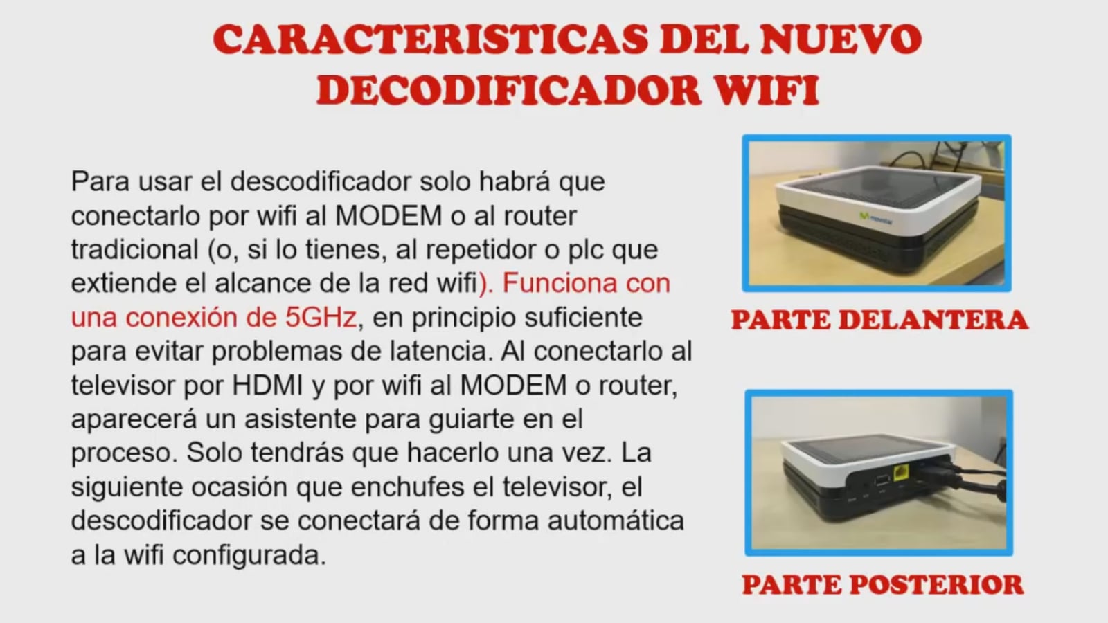 Movistar set-top box