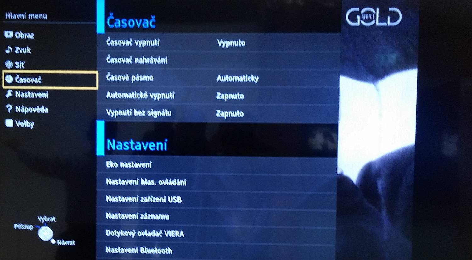 Firefox OS TV - české menu nastavení