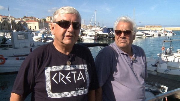 Miroslav Donutil a režisér Georgis Agathonikiadis.