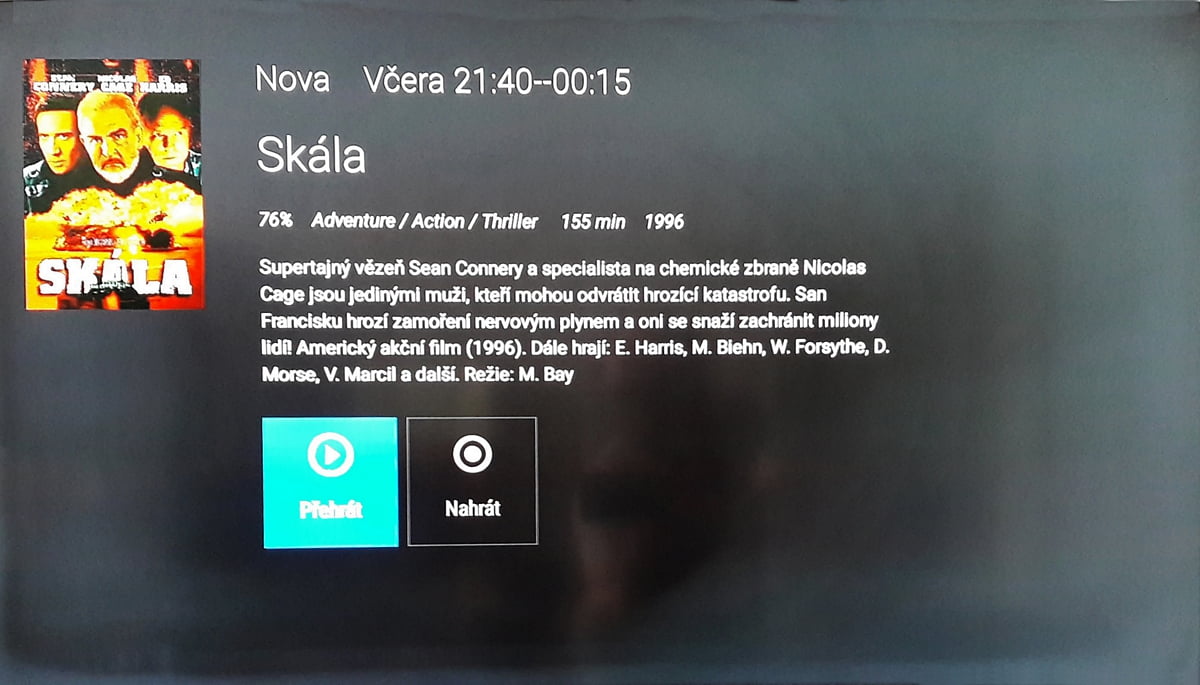 SledováníTV - Práce s programovým průvodcem a karty pořadů