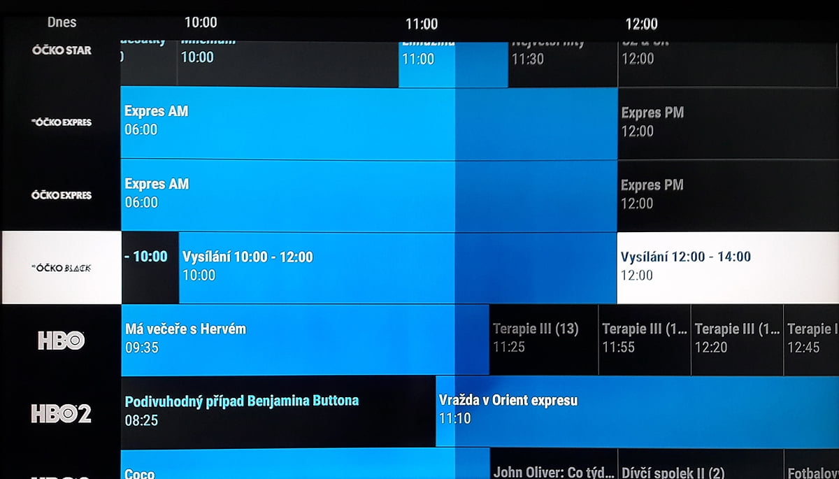 SledováníTV - Práce s programovým průvodcem a karty pořadů