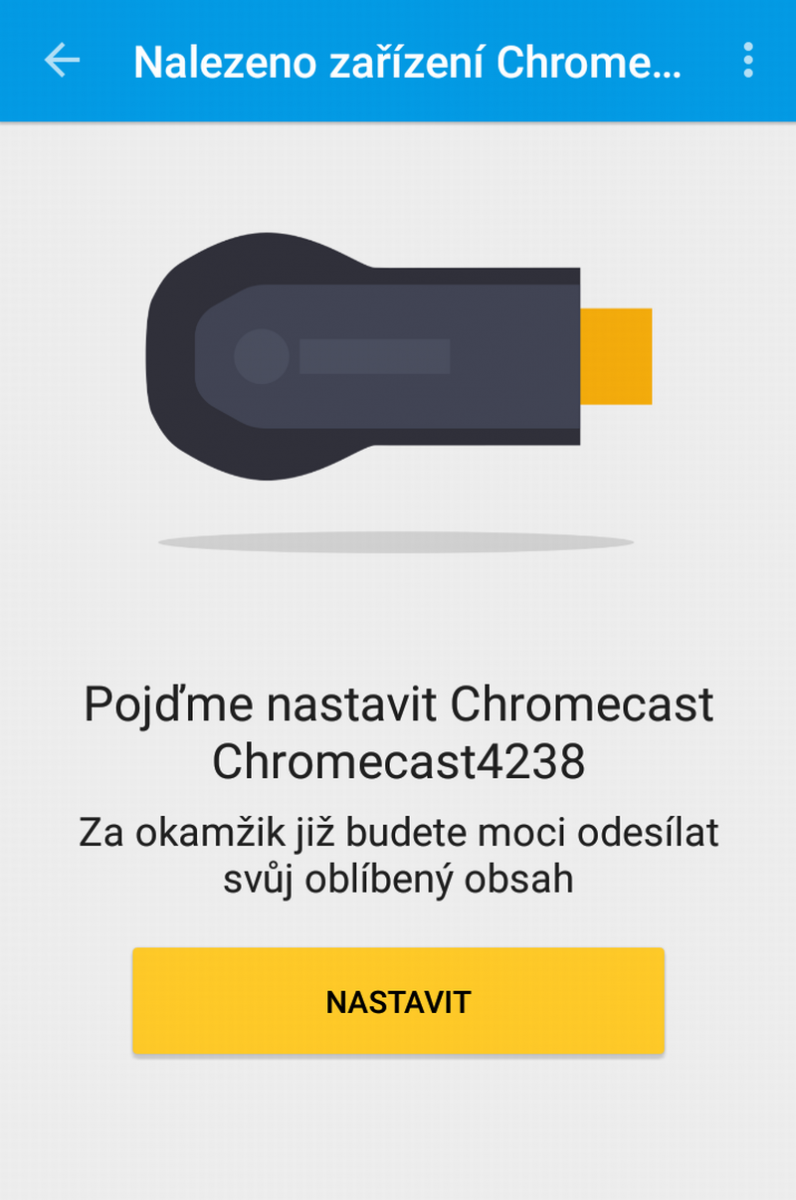 Google Chromecast (mobil) - instalace