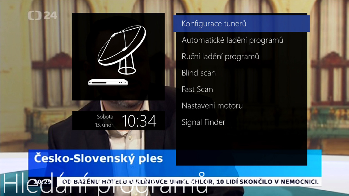 Linuxový přijímač Edision OS mini