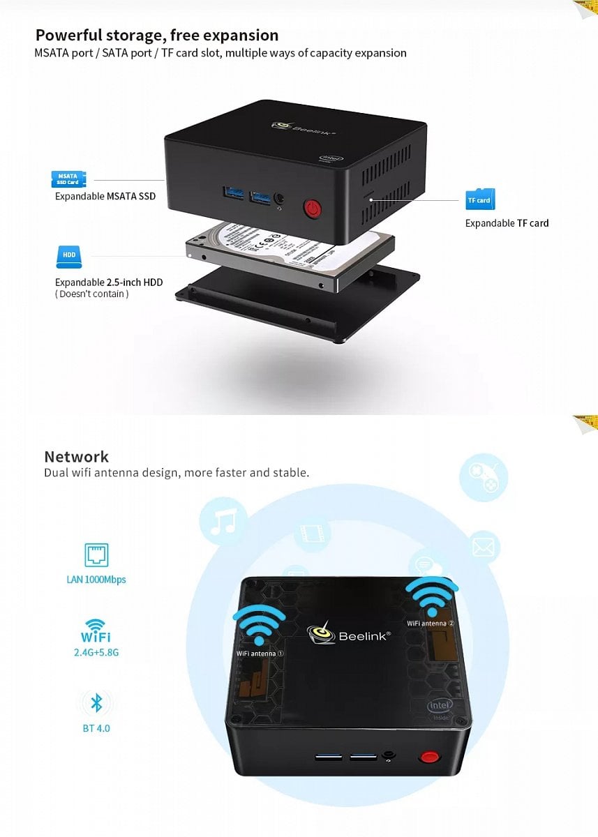 Možnosti rozšíření kapacity úložiště a síťová komunikace