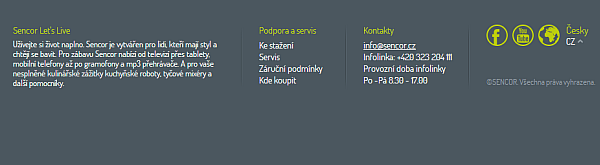 servis Sencor