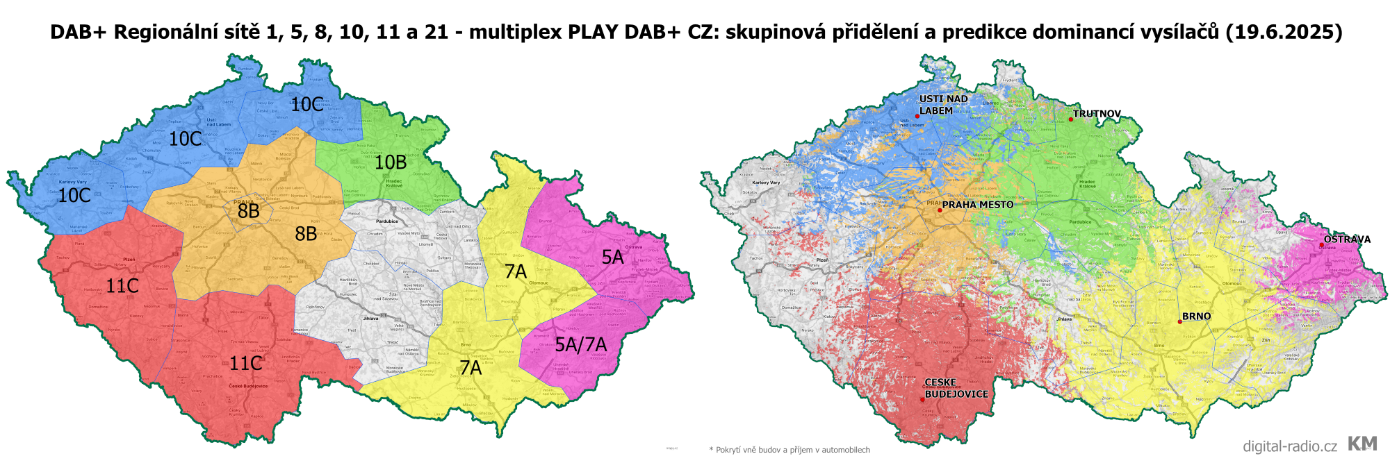 DAB+ Vysílací síť Play.cz