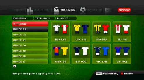 Fotbalový portál Altibox