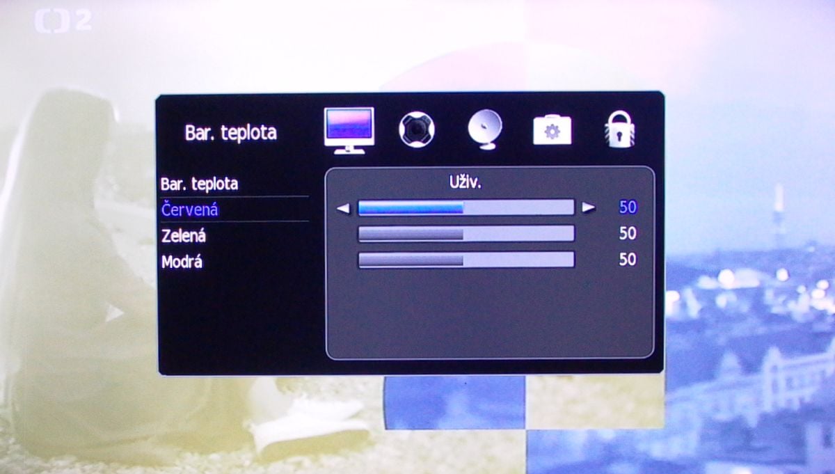 Sencor SLE 43F58TCS - menu nastavení