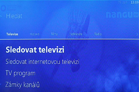 Ukázky GUI Arris VIP 1113