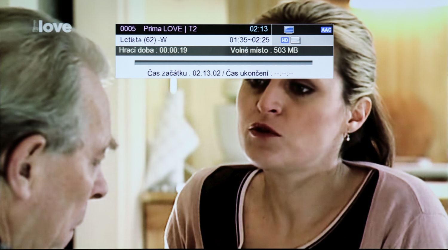 Spuštění a ukončení záznamu.