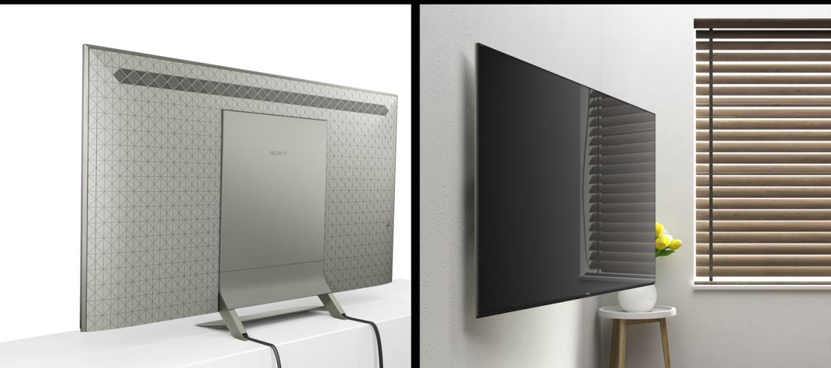 Sony KD-55XE9305 - TV je díky kultivované zadní stěně určena i do prostoru.