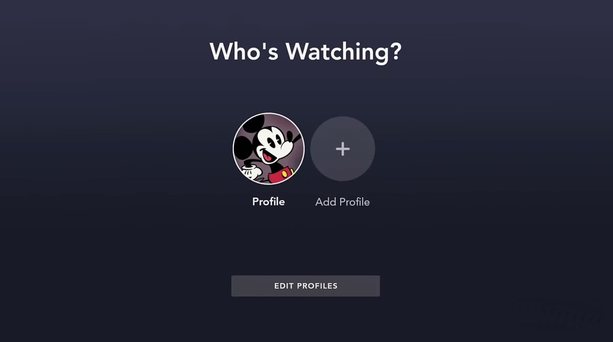 Vytváření profilu k uživatelskému účtu Disney+