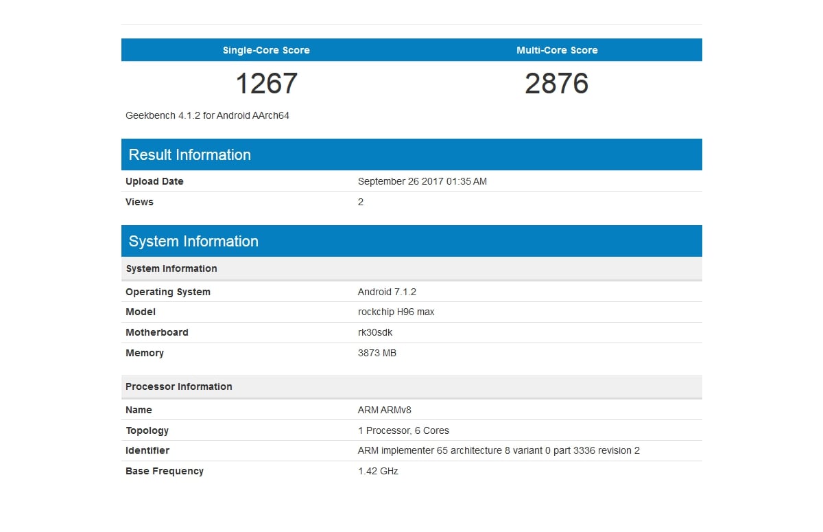 Benchmarky a Root info / Android 7