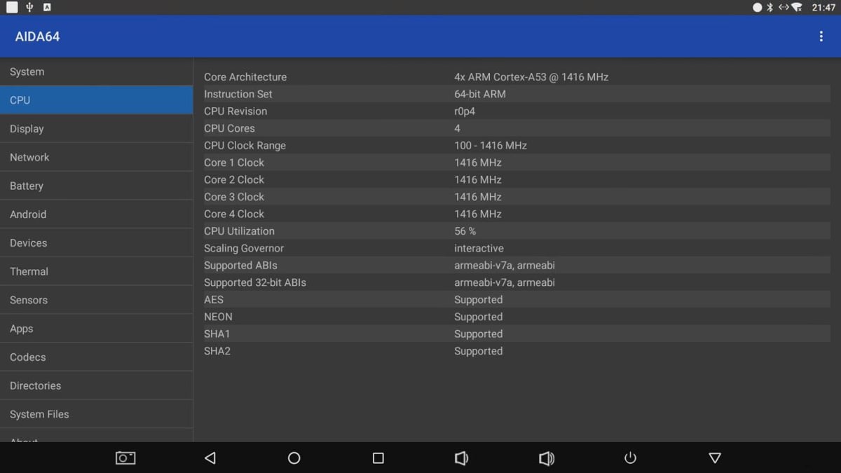 Alfawise H96 Mini - AIDA 64