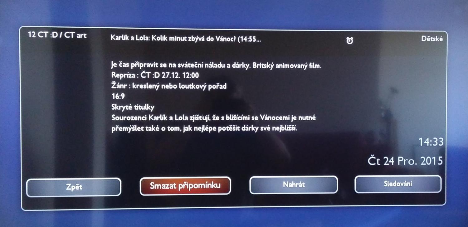 Podrobné informace na tlačítku „i+“.