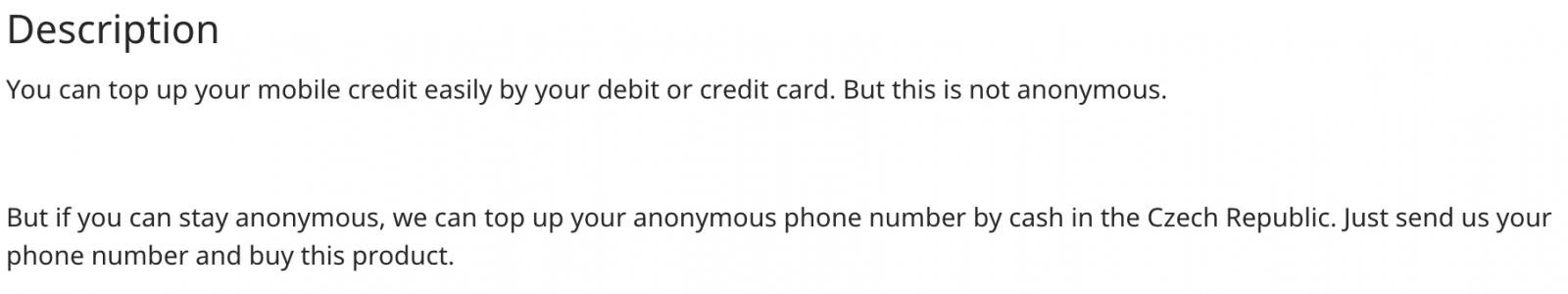 Anonymní české SIM karty na platformě OpenBazaar