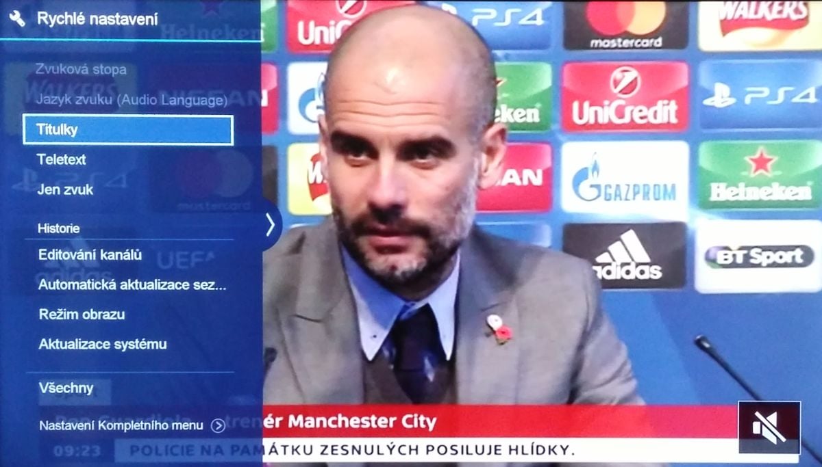 Hisense H43M3000 a H50M3300 - menu nastavení