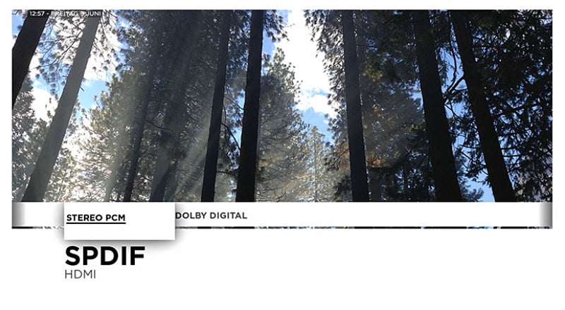 Giga TV - Menu nastavení