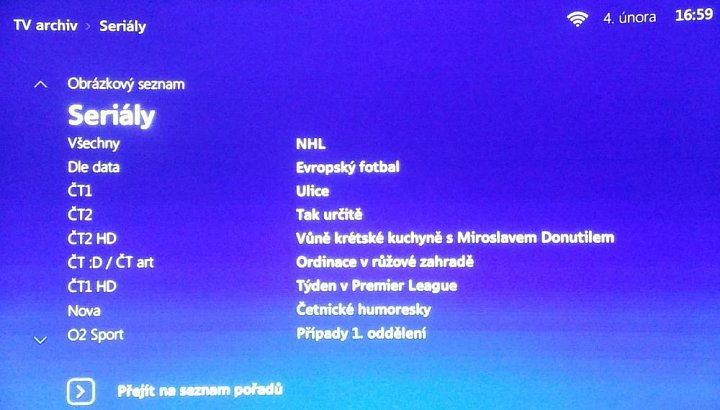 Volba TV archiv představuje to, co sem umístí jednotlivé televizní stanice. Nahlížet jde hned z několika hledisek.