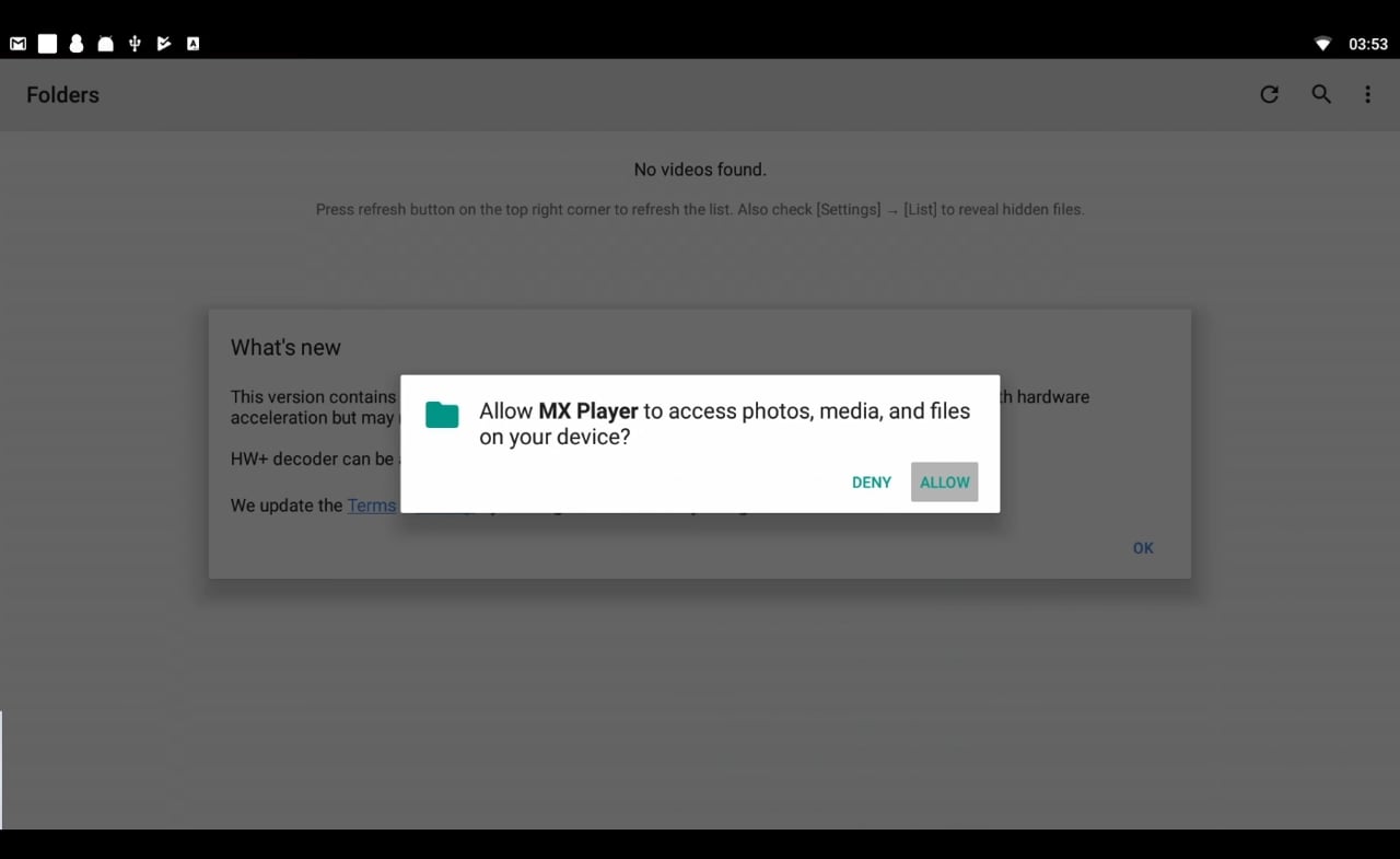 Přehrávání 4K videa z USB disku v MX Playeru