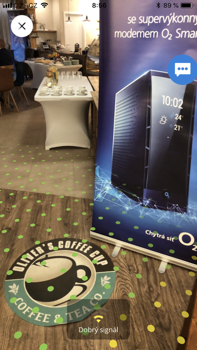 AR Wi-Fi aplikace od O2