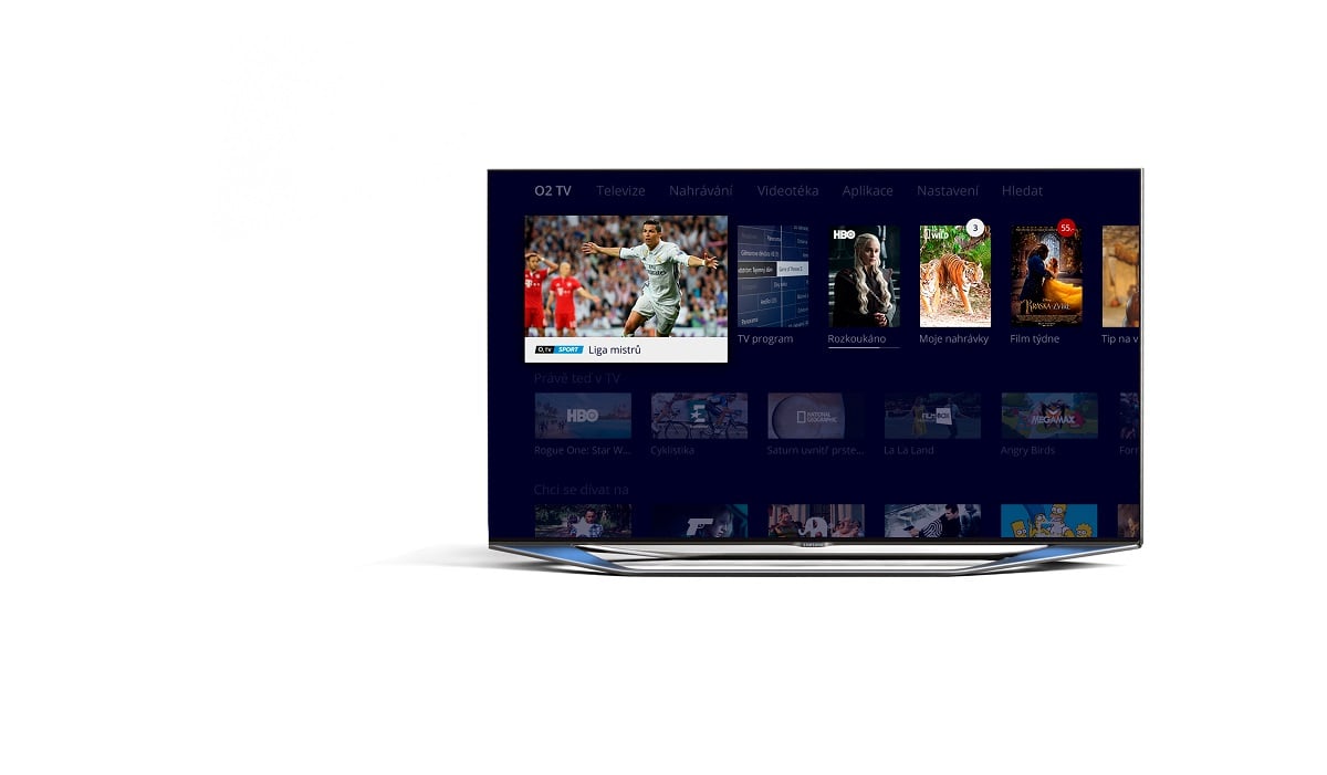 O2 TV Moje menu