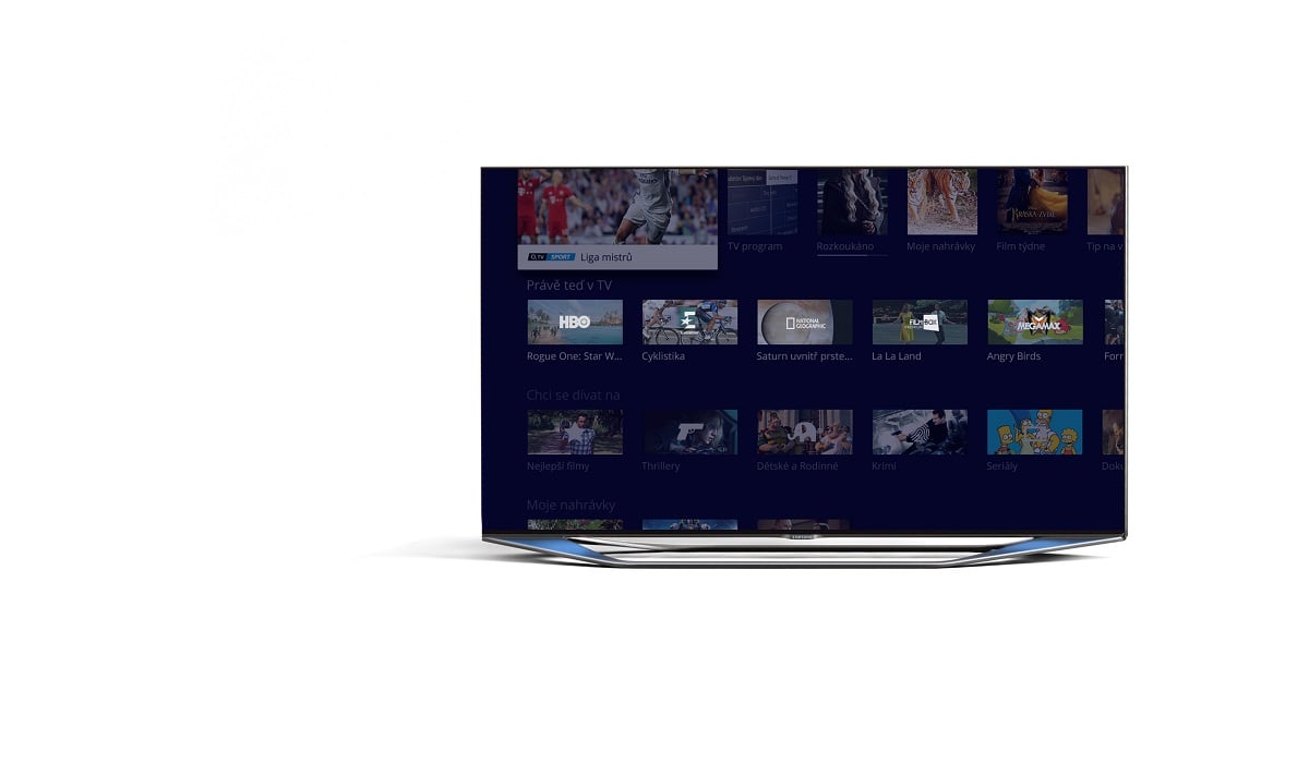 O2 TV Moje menu