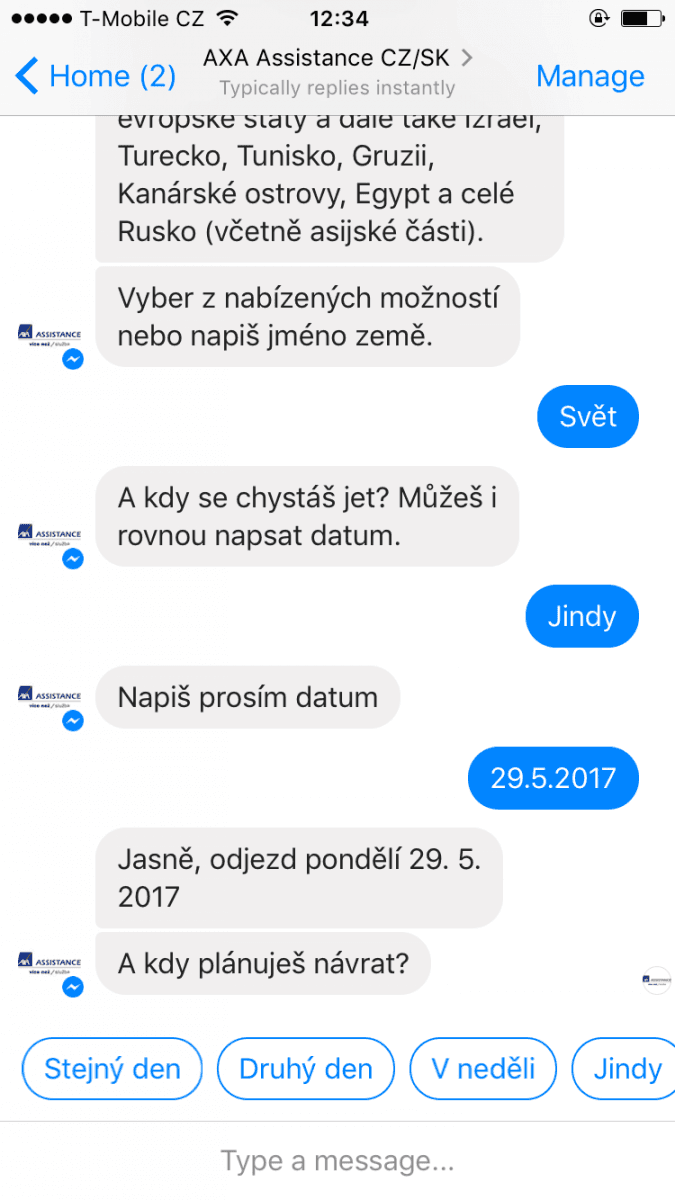 Chatbot AXA Assistance