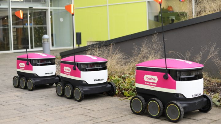 Robot - Foodora - Starship Technologies - autonomni rizeni