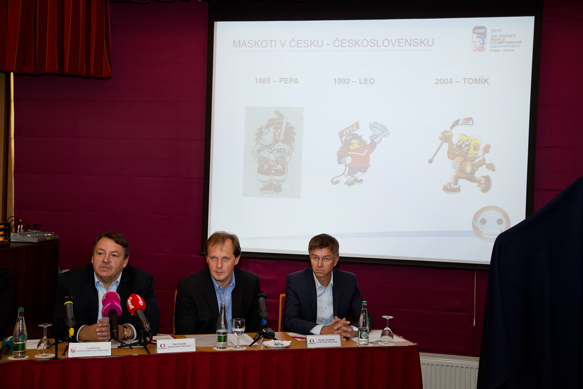 Tisková konference Českého svazu ledního hokeje a České televize