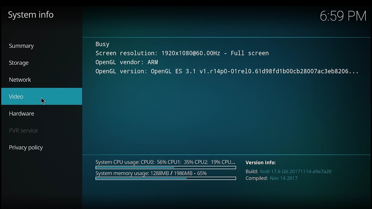 Kodi (nutno nainstalovat)