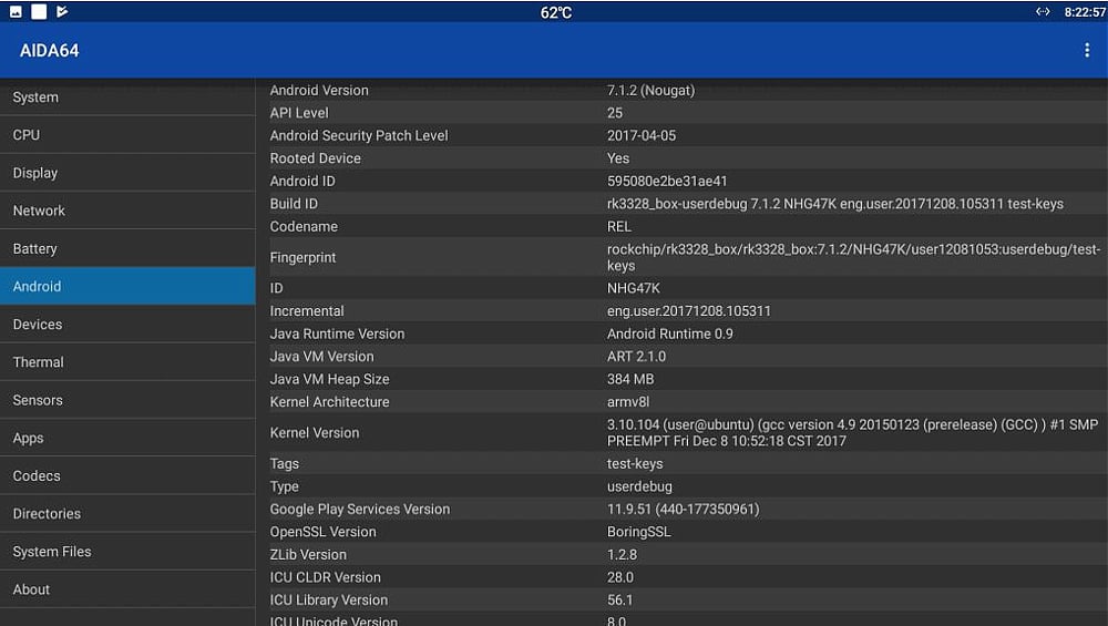 Systémový software AIDA 64
