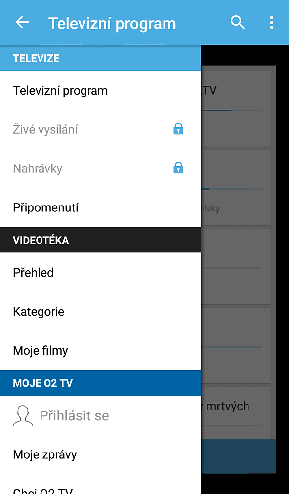 O2 TV v mobilu