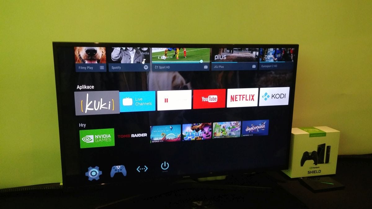 Kuki TV na Nvidia Shield 2017 (aplikace)