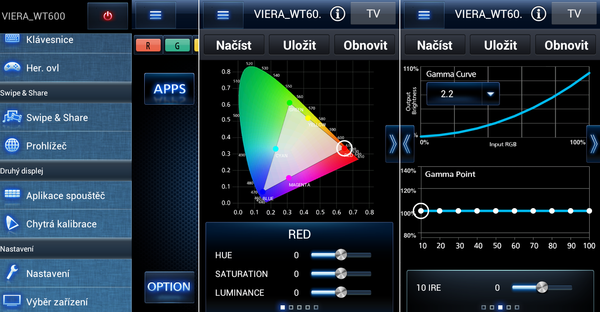 S aplikací pro chytrá zařízení Panasonic TV Remote 2, zvládnete i jednoduchou kalibraci.