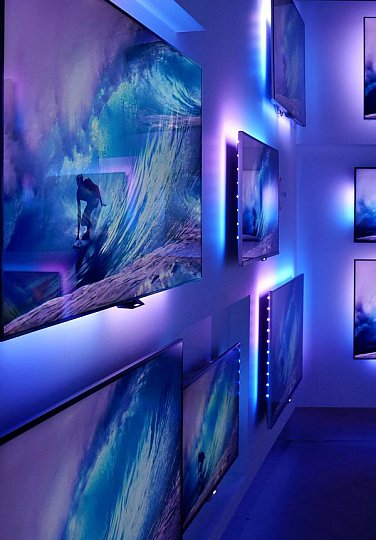 Osvětlení pozadí Ambilight je neodmyslitelnou součástí televizorů značky Philips.