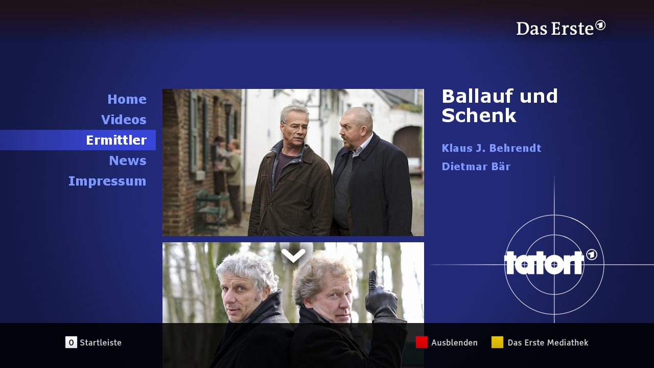 Seriál Tatort v aplikaci hybridní televize HbbTV