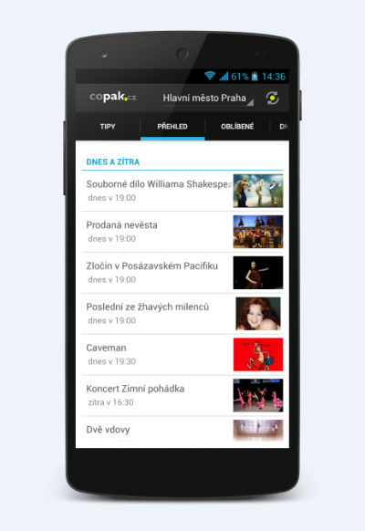Copak.cz - aplikace pro Android a iOS (iPhone a iPad)