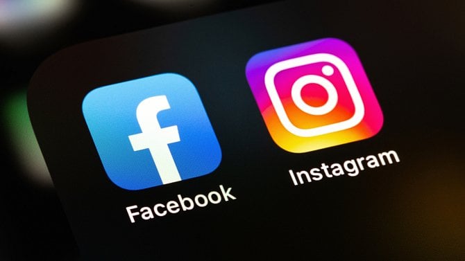 Facebook - Instagram - logo - aplikace