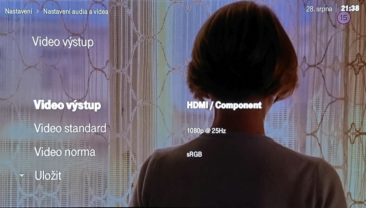 Arris VIP4302 pro T-Mobile TV - Domovské menu a nastavení