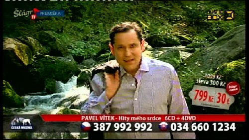 Ukázka z vysílání Šlágr TV/Musibox v satelitní službě Digi TV
