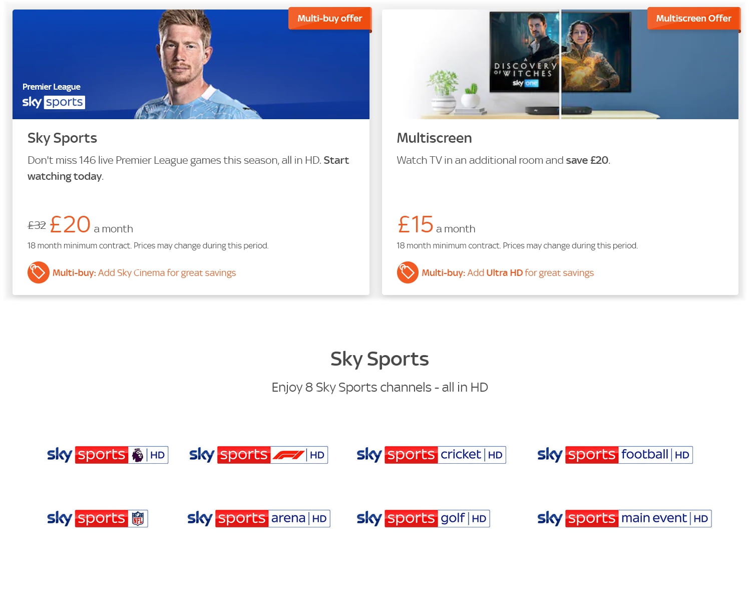 Tarifní a programová nabídka Sky Q pro britské ostrovy