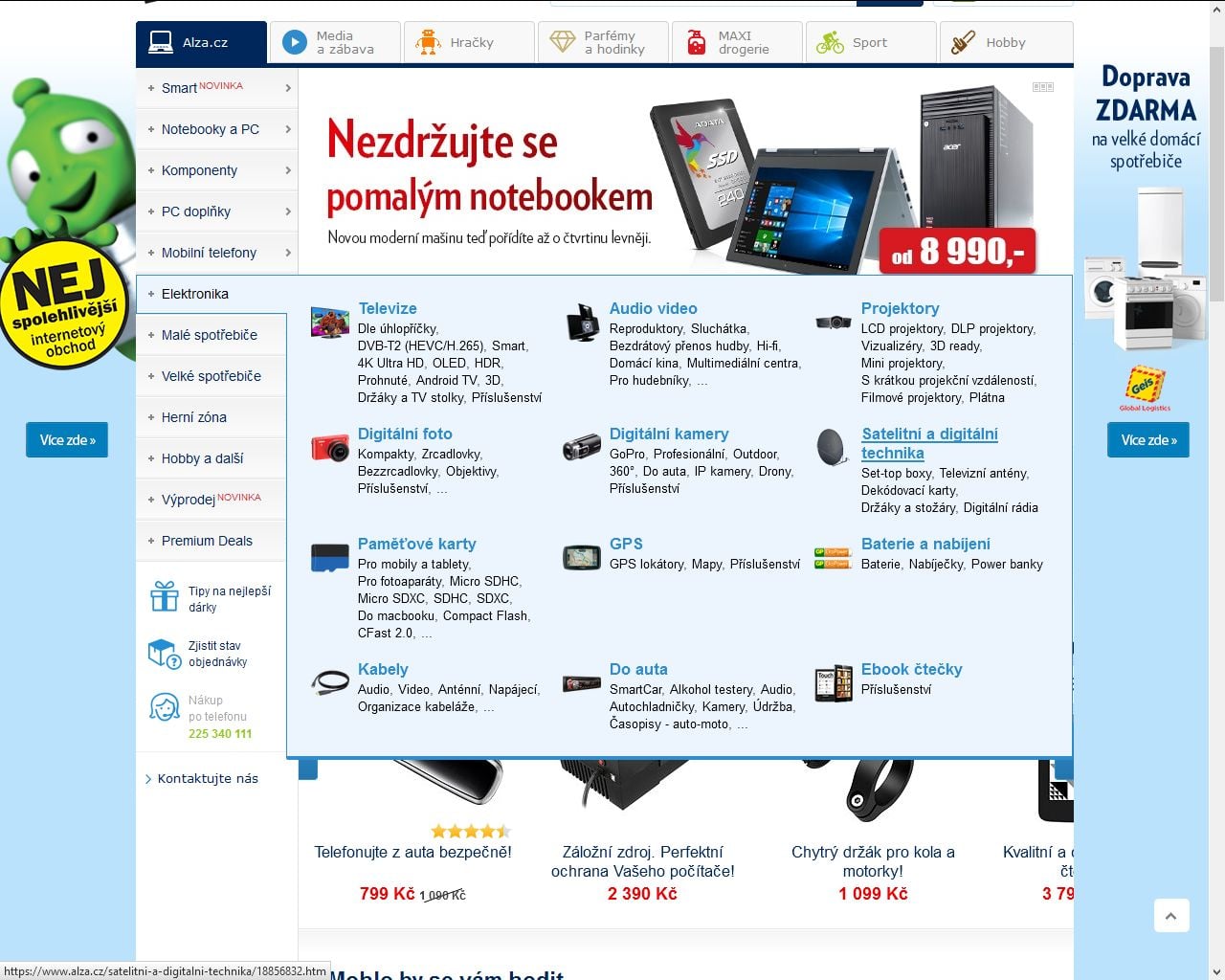 Alza.cz, DVB-T2 - HEVC, 7-2016