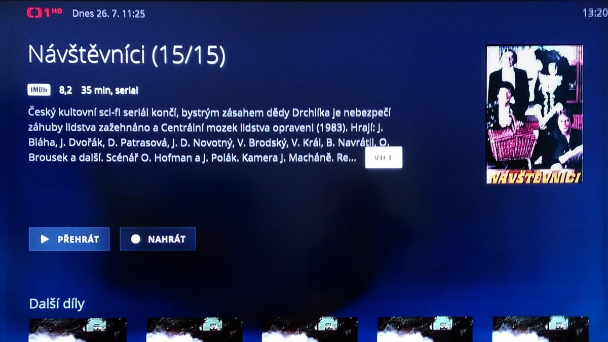 O2TV, vizitky pořadů na různých stanicích