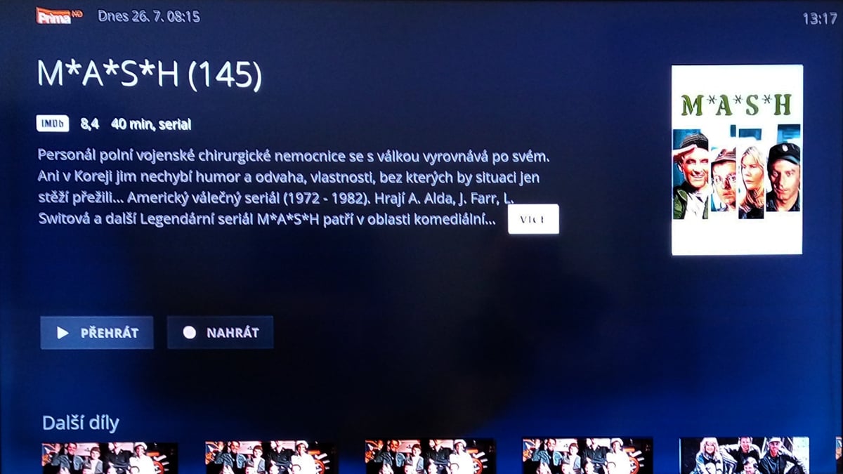 O2TV, vizitky pořadů na různých stanicích