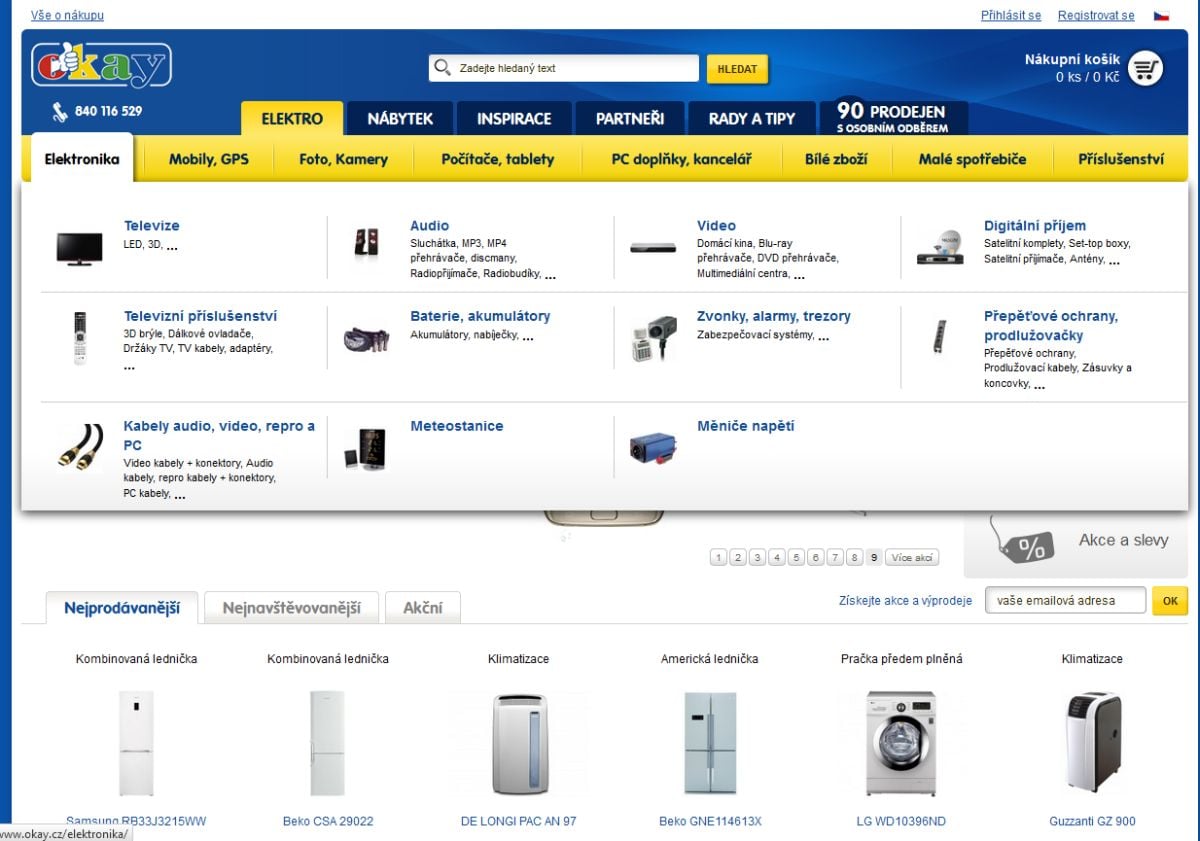 Okay.cz, DVB-T2 - HEVC, 7-2016