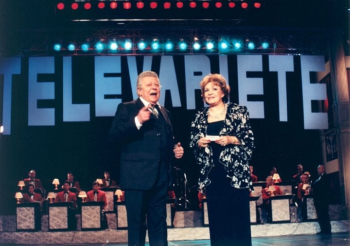 Vladimír Dvořák a Jiřina Bohdalová v Televarieté