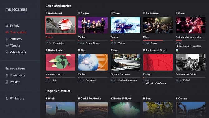 Můj rozhlas v HbbTV