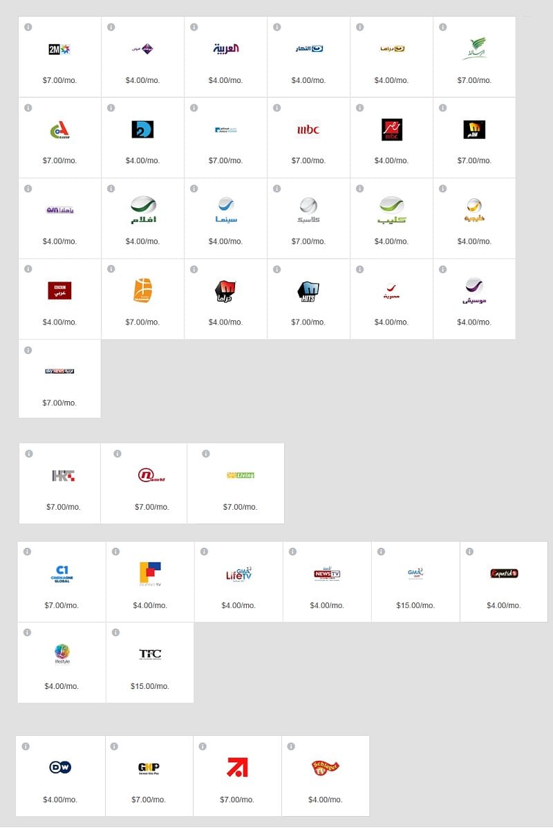 À la carte a individuální programy